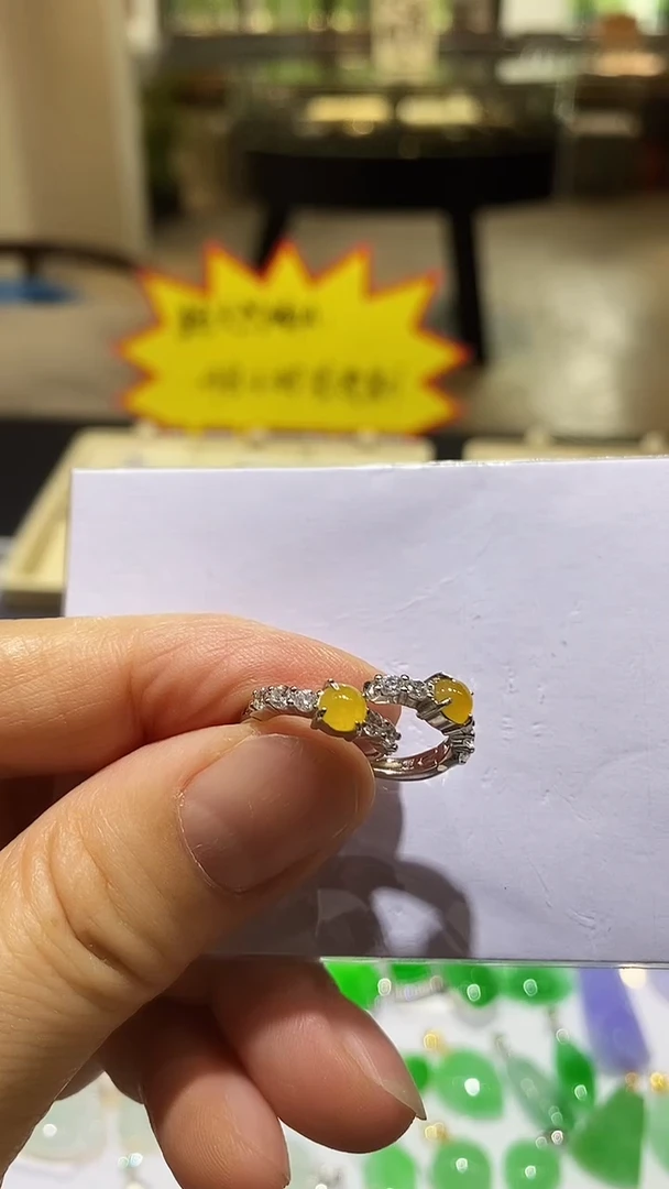 翡翠银S925镶嵌耳饰耳饰