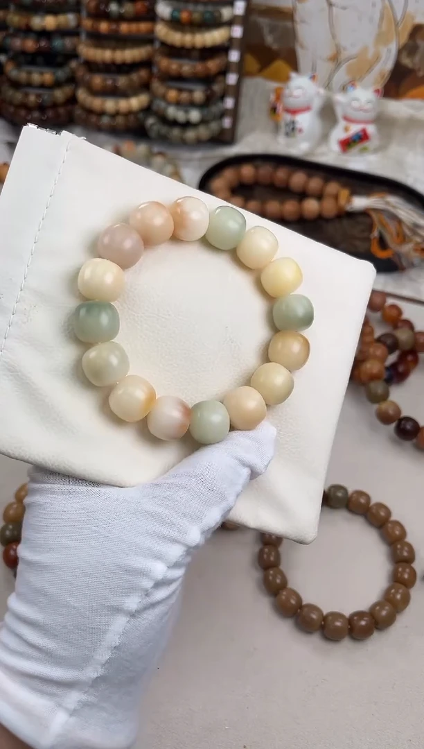 菩提根/象牙果手串a640卡16 干磨微瑕