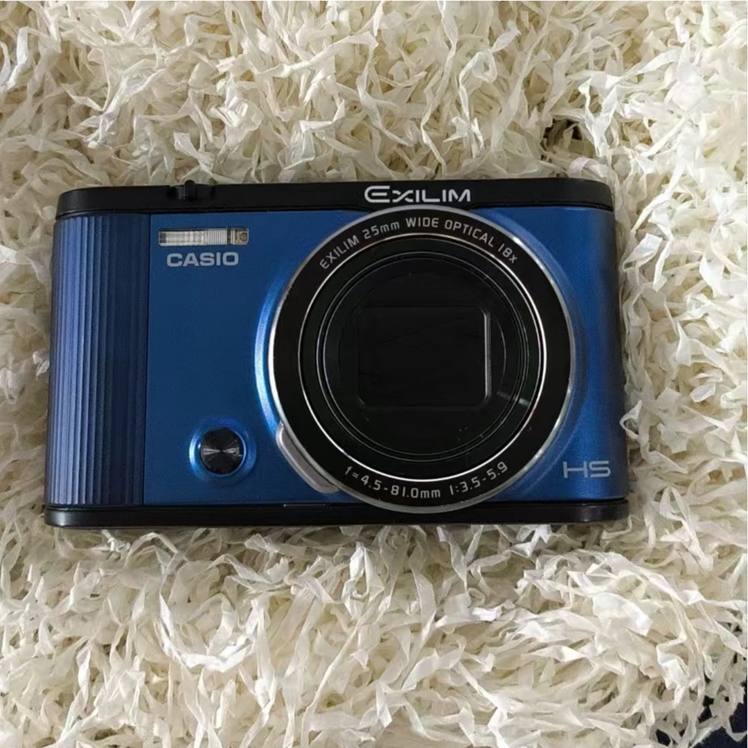 95新 Casio/卡西欧 卡西欧ZR1600蓝色1610万像素18倍长焦数码相机