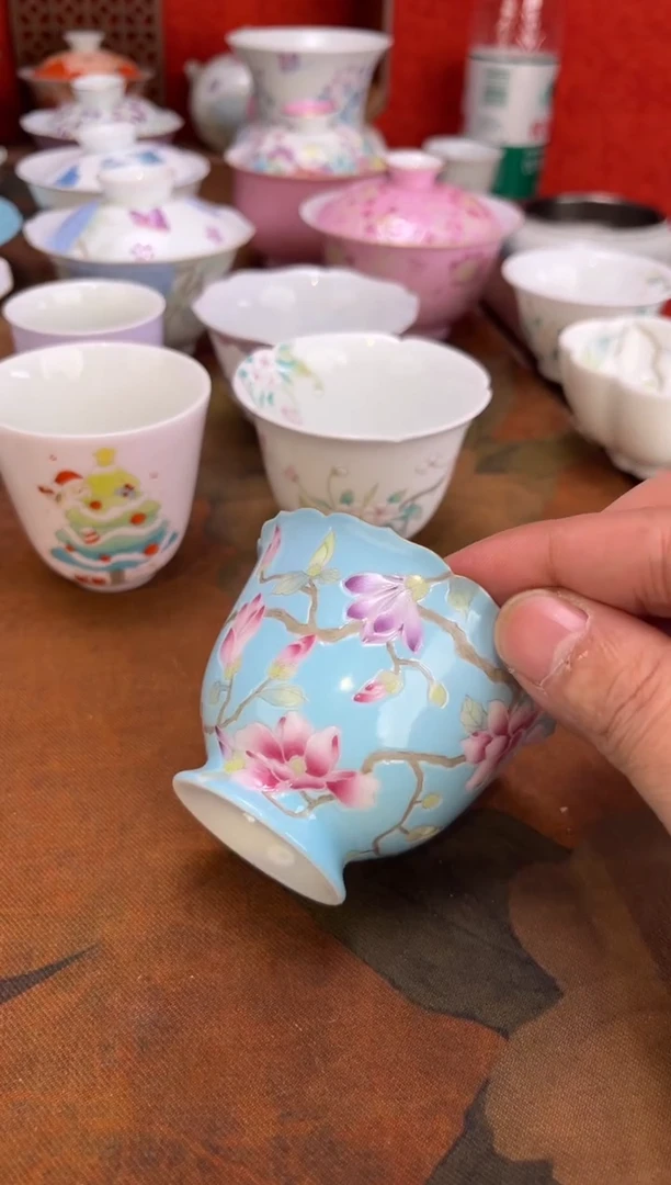 景德镇纯手绘陶瓷茶具