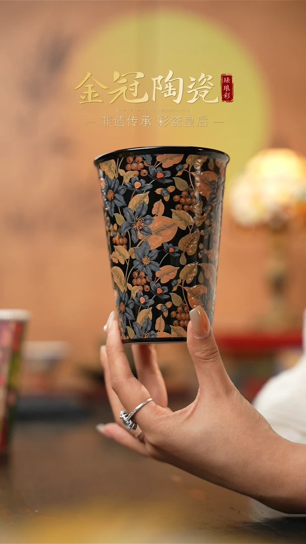 陶瓷月光蓝羽 · 【可乐杯】