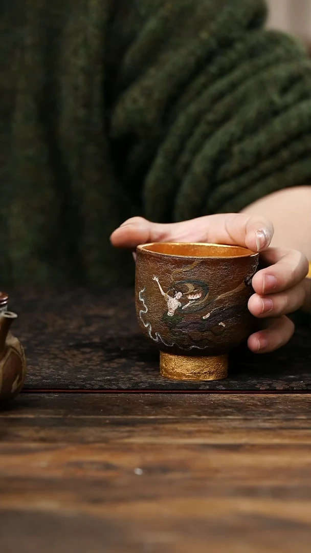 茶杯紫砂随****635号紫砂柴烧