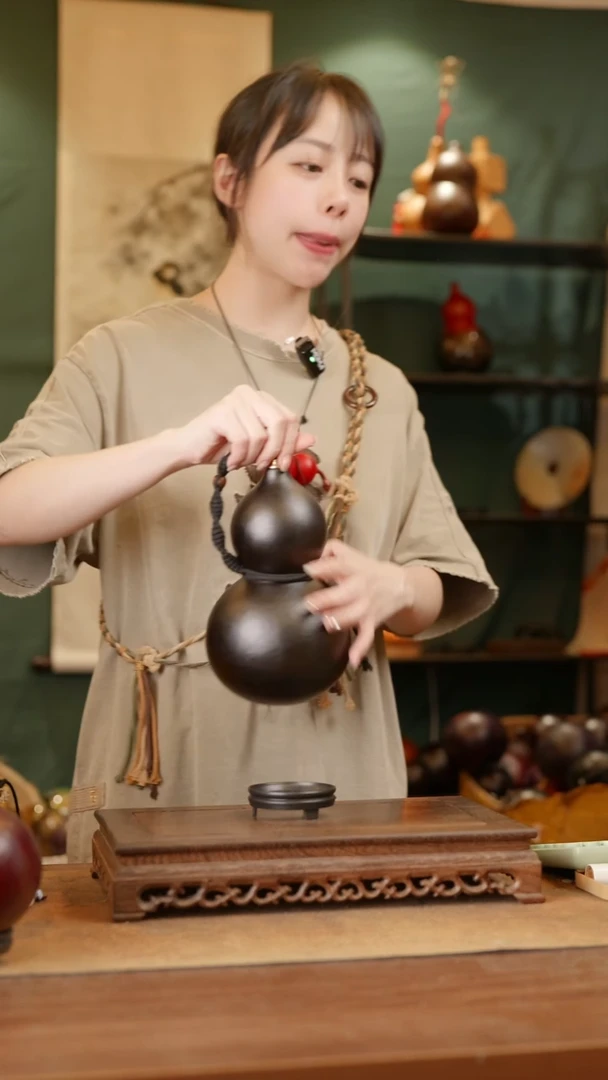 409号精品天然大漆酒葫芦一物一拍~