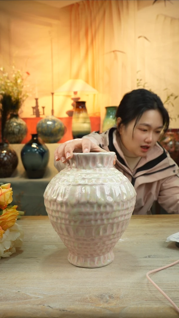 高24口11高温陶瓷花瓶花器