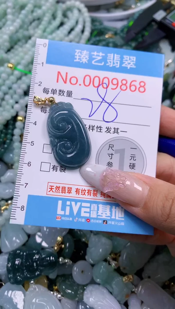 翡翠未镶嵌颈饰9868