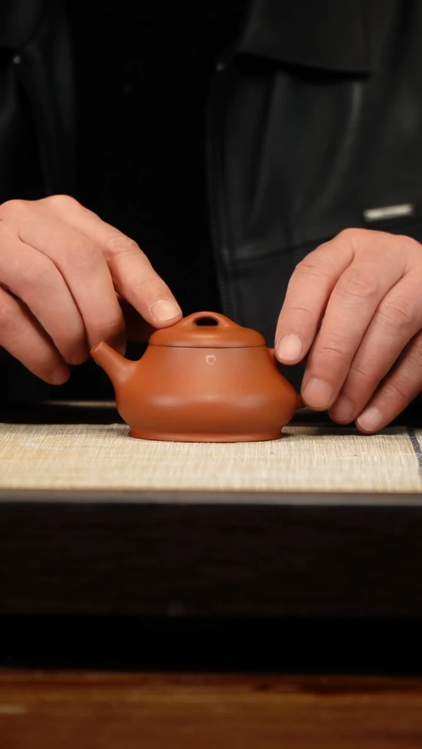 茶壶紫砂朱泥柱瓢130