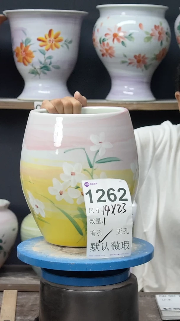 江西景德镇花盆微瑕1262