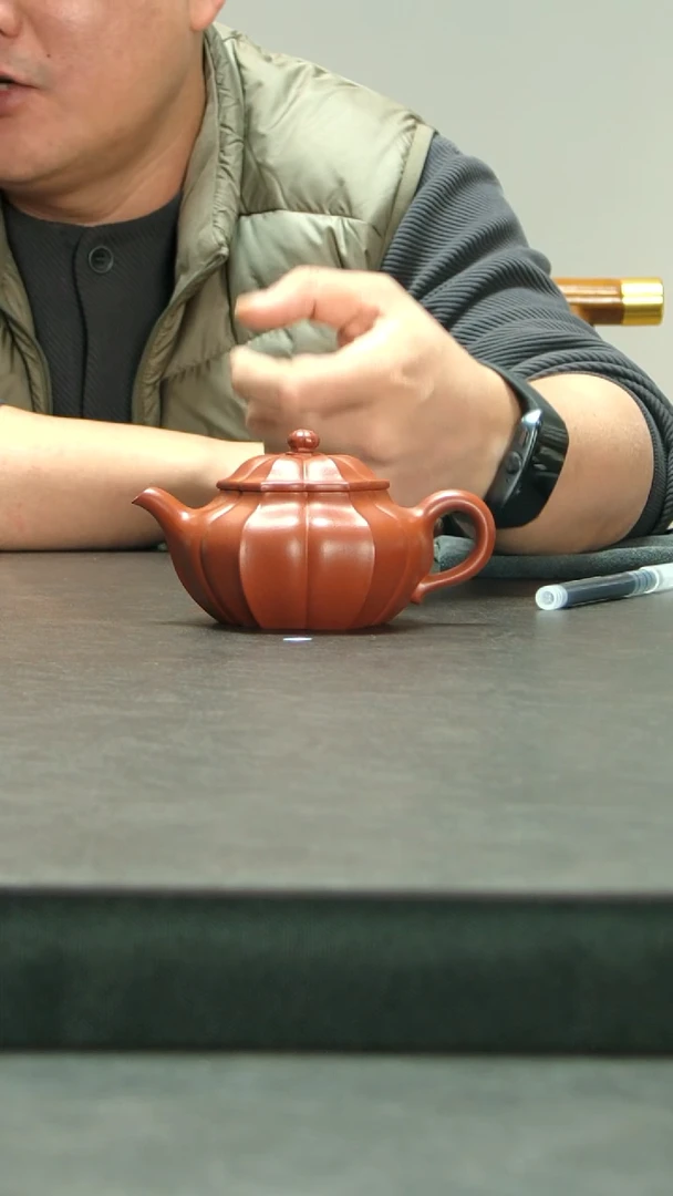 茶壶紫砂筋纹大彬菊瓣