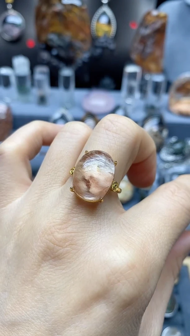 【闪购商品】水晶戒指银S925镶嵌水晶水晶