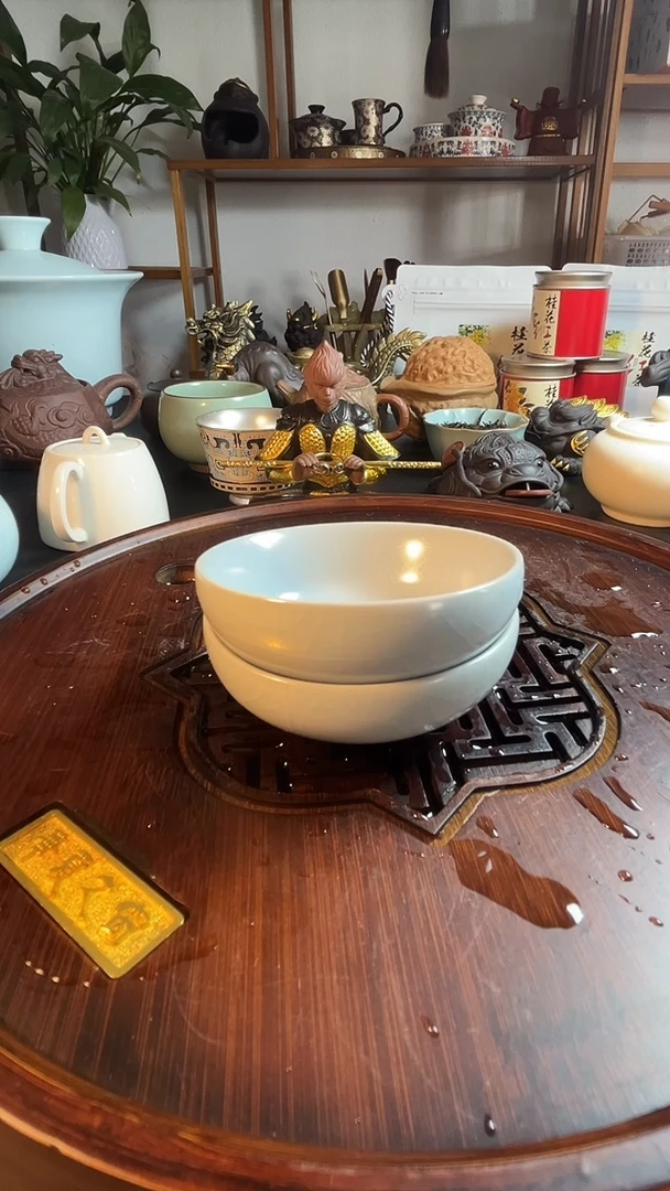 汝窑茶杯一对开播福利