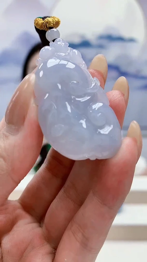 未镶嵌定制翡翠4852MM-毛货挂件18