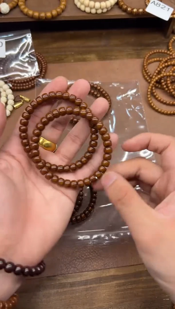 手串紫金鼠A820 6*8鼠尖纯肉咖皮