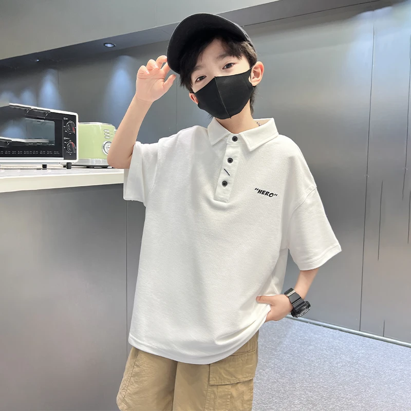 MK&UR.BV男童t恤短袖polo衫夏装2025新款儿童夏季纯棉上衣夏款潮t