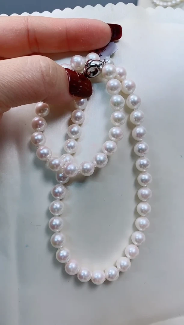 【闪购商品】海水珍珠项链未镶嵌8-8.5Akoya海水珍珠项链