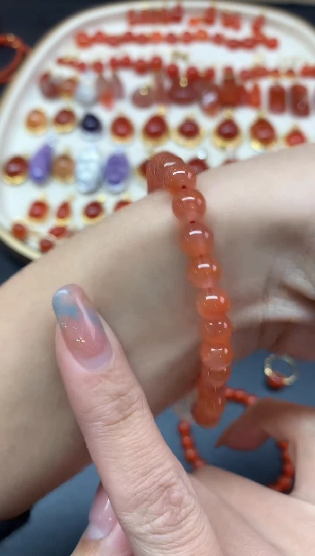 【闪购商品】南红玛瑙手串未镶嵌手串A7|28