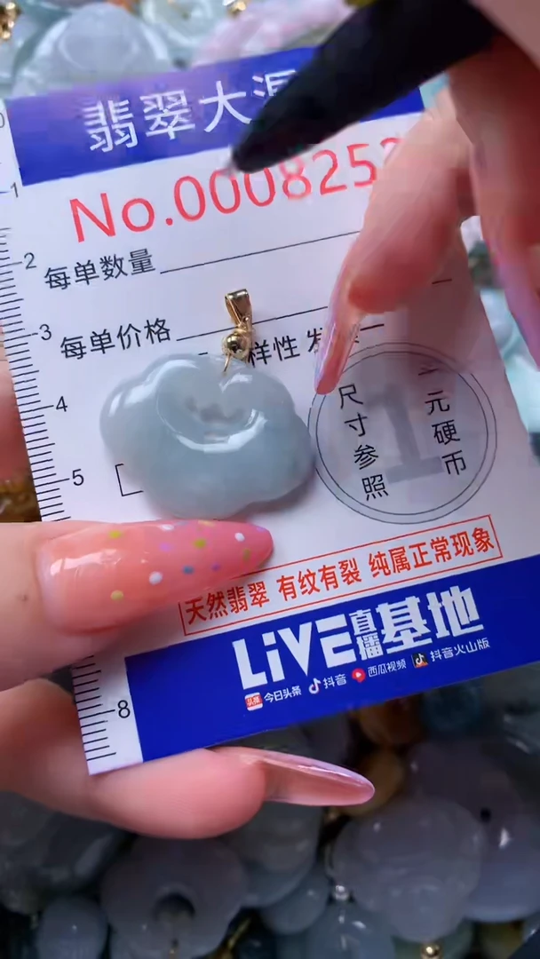 翡翠未镶嵌吊坠(不含链)8252