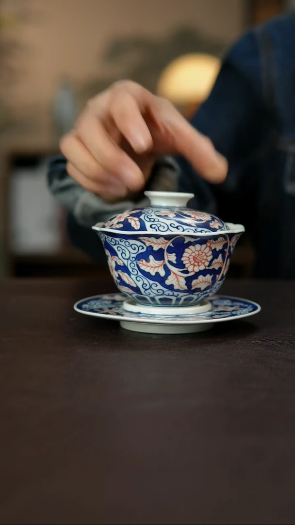 景德镇陶瓷杯碗柴烧多人10290