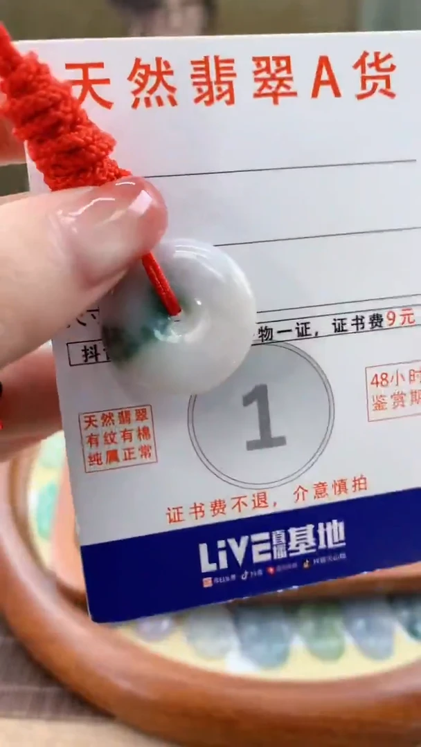 颈饰未镶嵌翡翠天然A货翡翠挂件