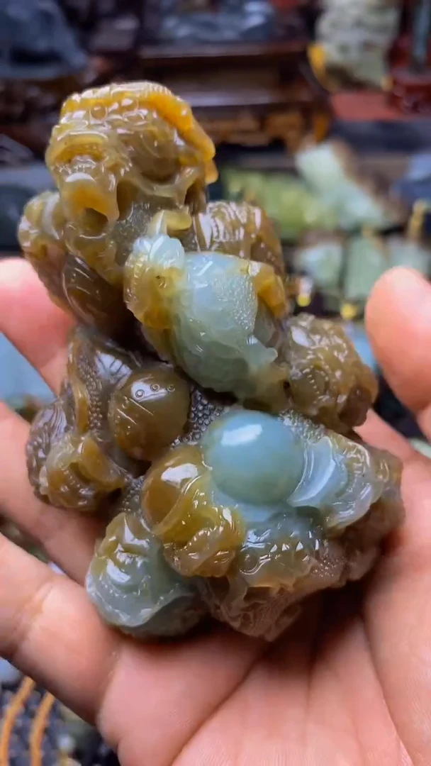 和田玉未镶嵌摆件1