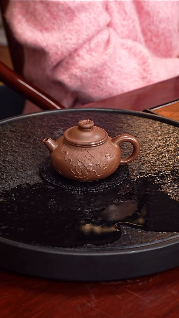 茶壶紫砂杨菲  出水芙蓉58  紫泥  200毫升
