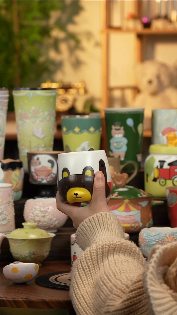 瓷片瓷A107景德镇原创手工陶瓷