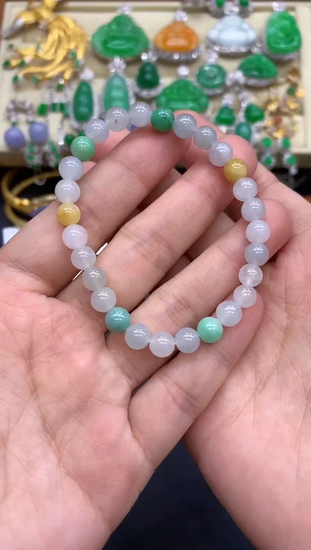 未镶嵌手串翡翠90-中国好珍宝