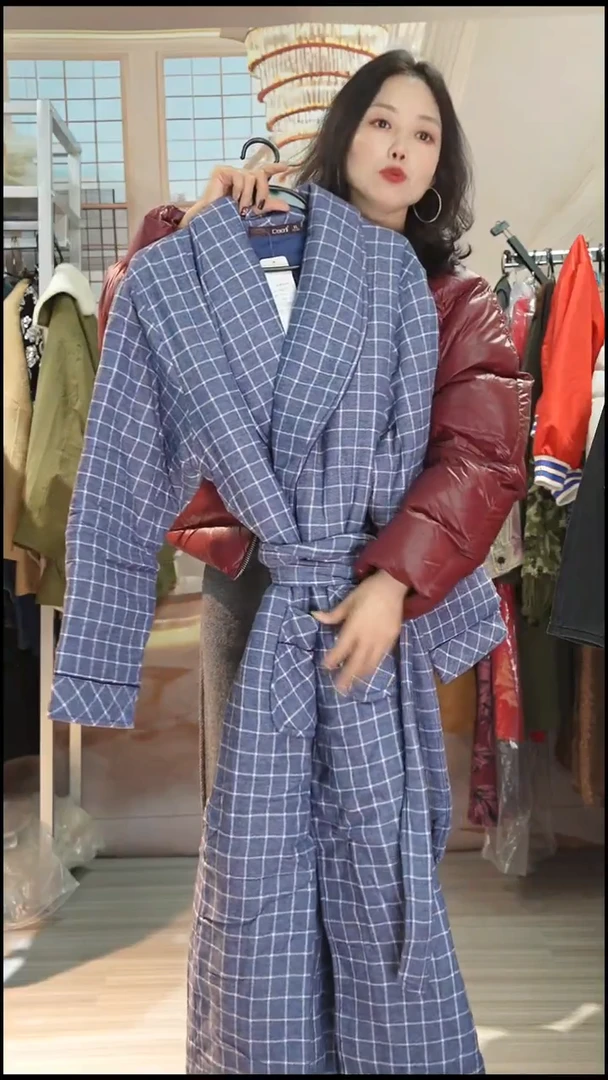 直播间专属链接 加厚睡袍 男款