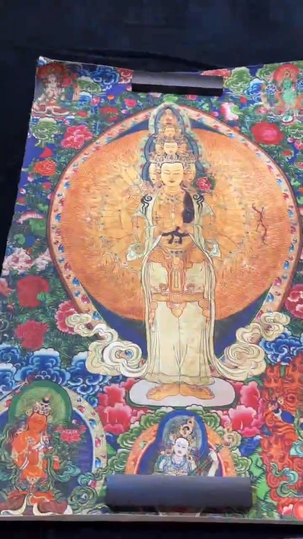 装裱画手绘唐卡藏艺阁TK16082
