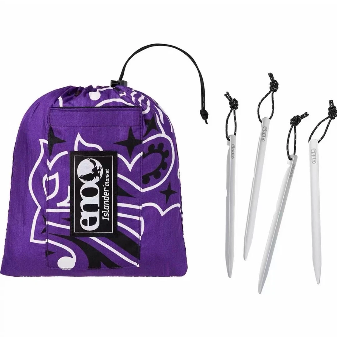 【梅】Supreme 22SS ENO 腰果花 露营毯子  紫色