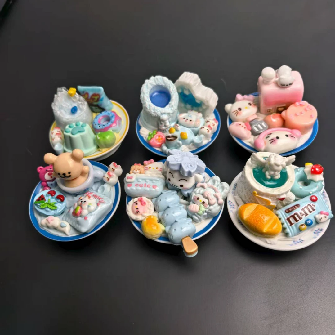 纯手作diy奶油胶冰箱贴摆台创意立体磁吸摆台可爱