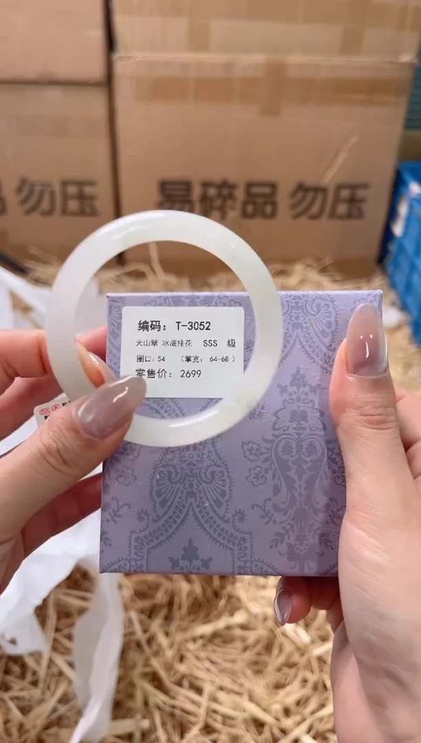 未镶嵌手镯石英质玉T-3052