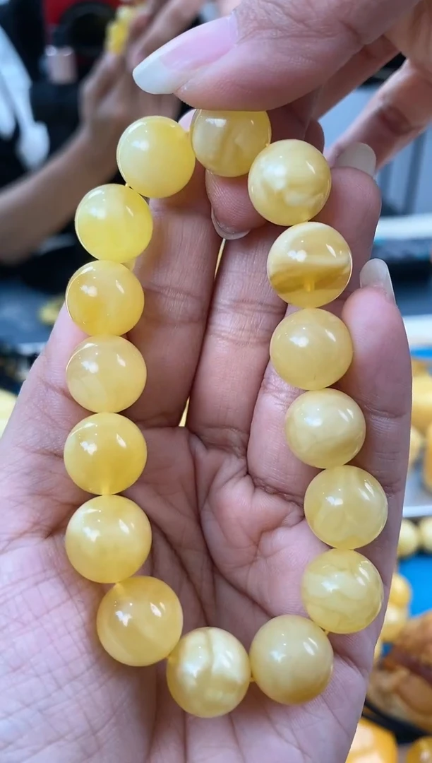 【闪购商品】蜜蜡裸石未镶嵌天然琥珀蜜蜡手串
