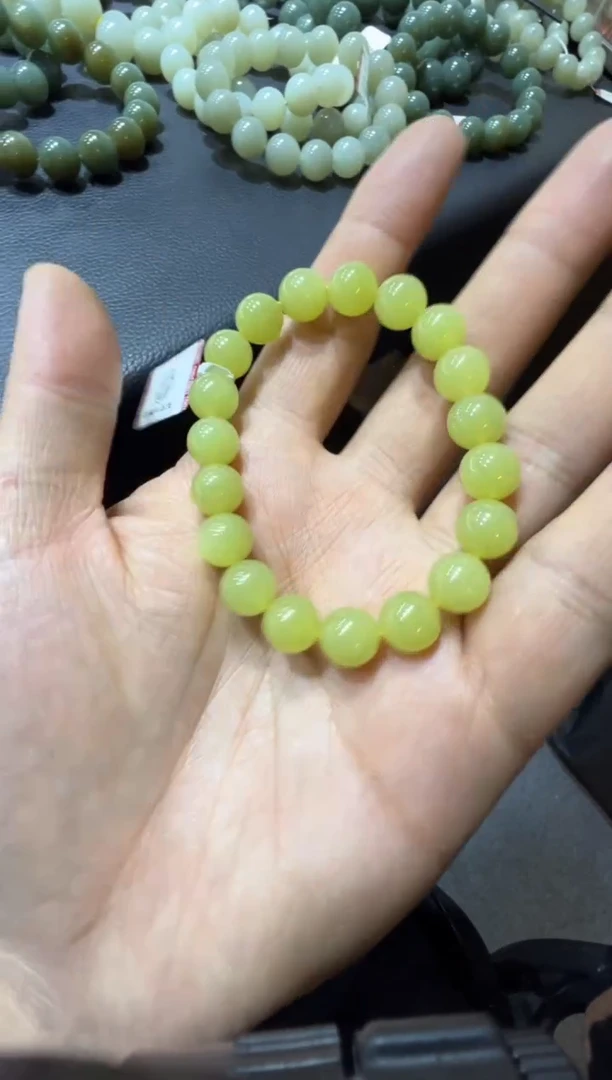 未镶嵌手串和田玉若羌黄口手串（产地直发）