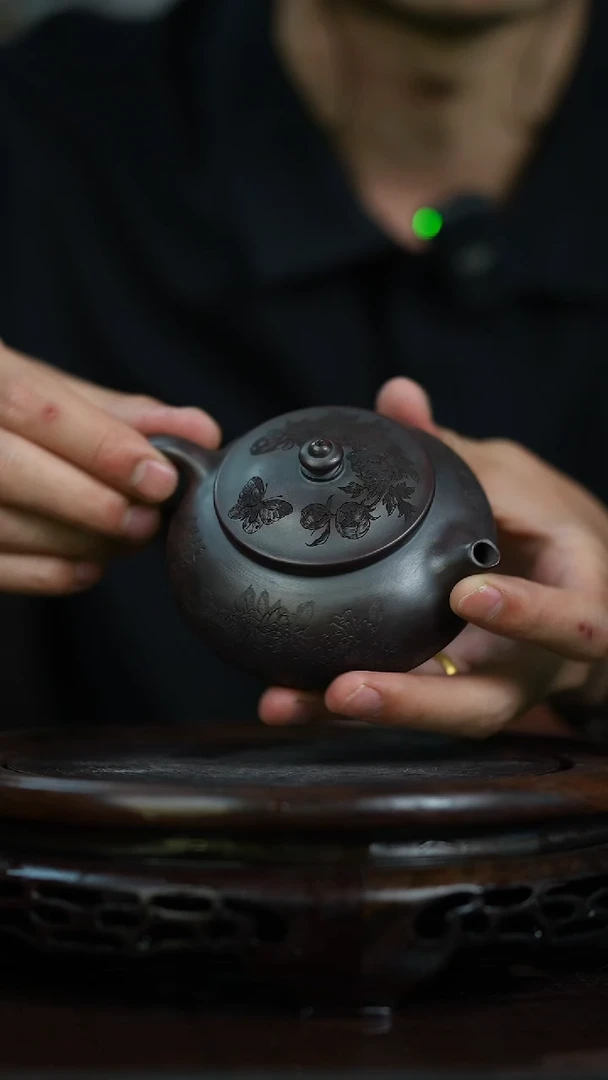 茶杯紫砂宜兴知衍传器原矿全手34