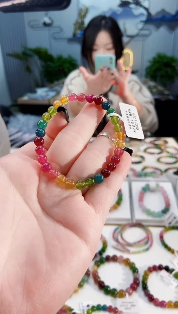 【闪购商品】碧玺手链未镶嵌G2617060单圈颜色微差发1