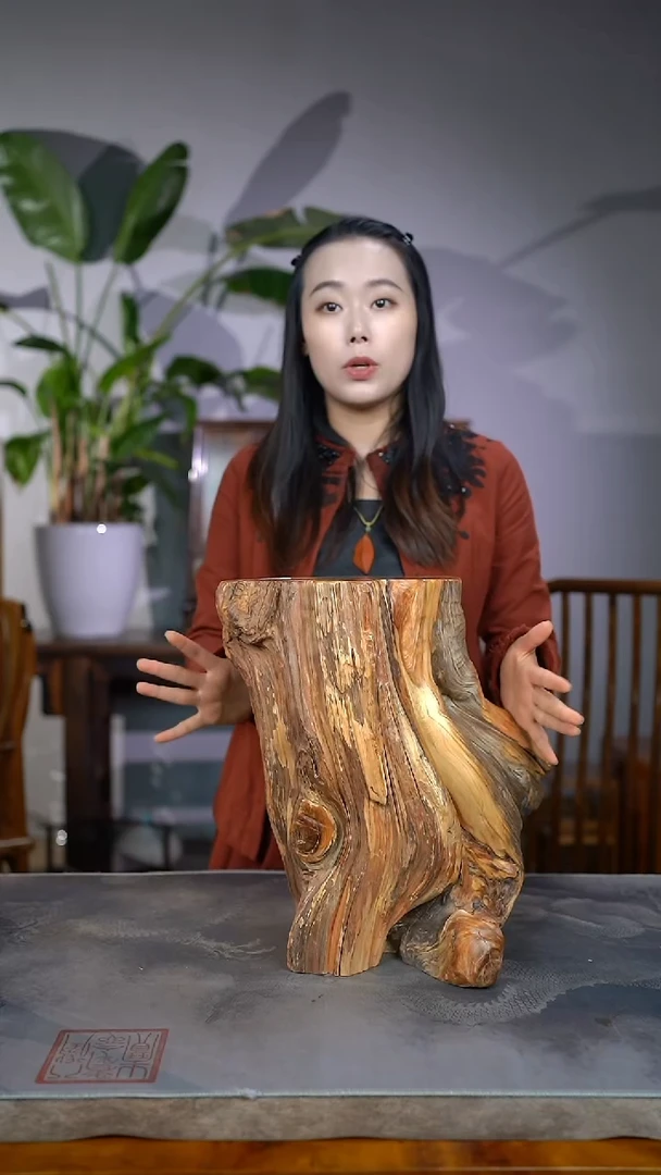 柏木（崖柏）淳化黑油闻香木墩12
