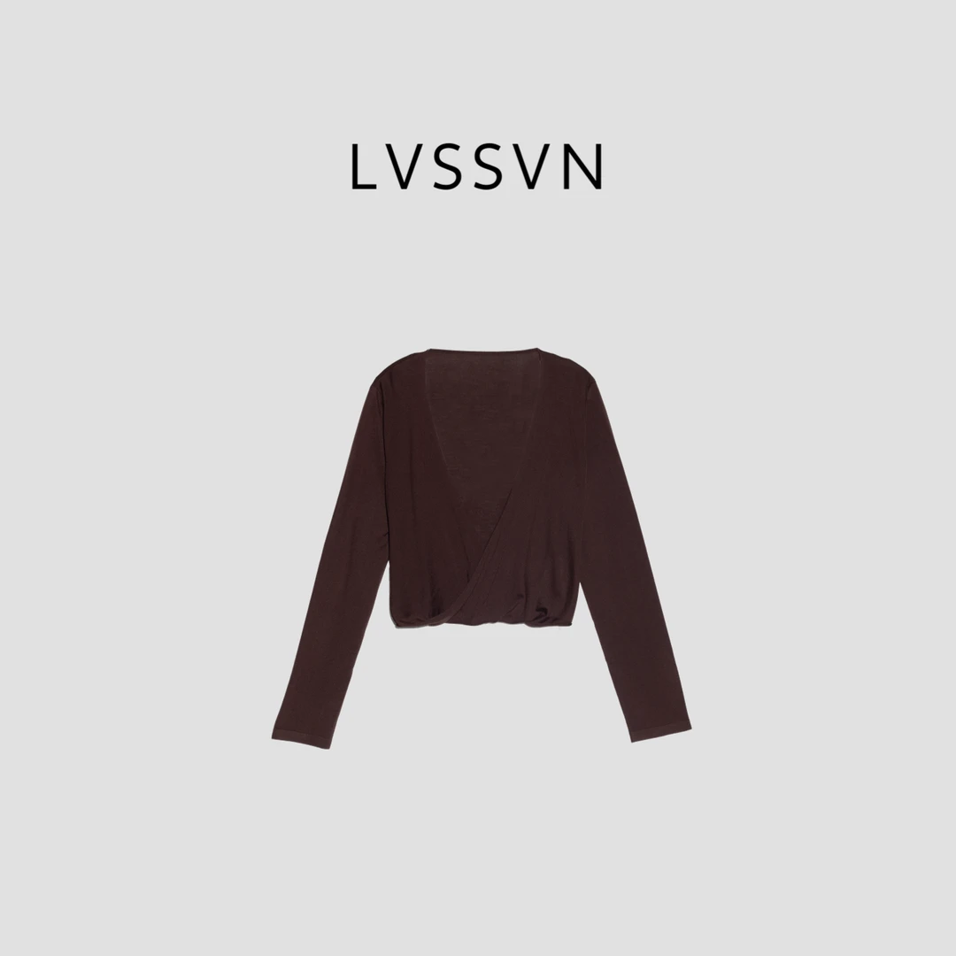 LVSSVN/露裳2025SS早春时尚百搭女士针织罩衫 Z-31156