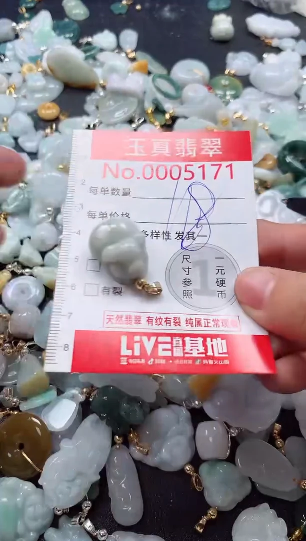吊坠(不含链)未镶嵌翡翠5171