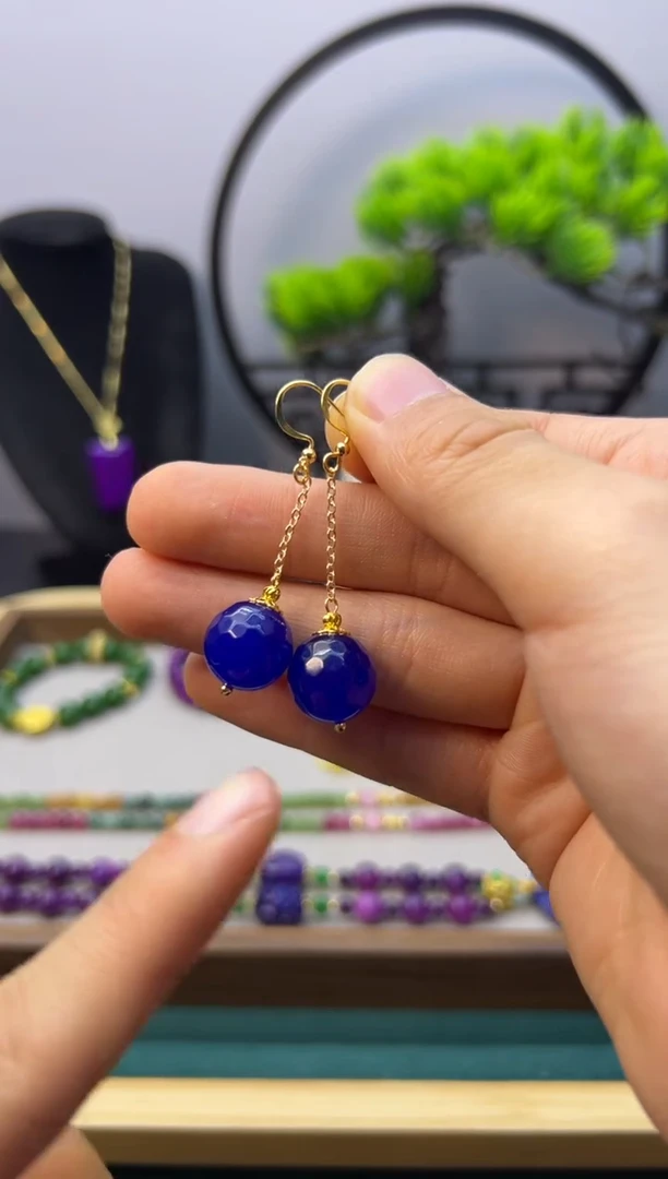 【闪购商品】蓝宝石颈饰14K金镶嵌E211