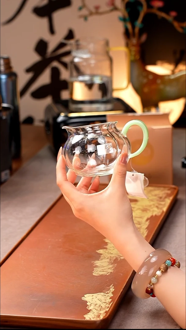 禾器/晶彩纳福茶海/浅玉色