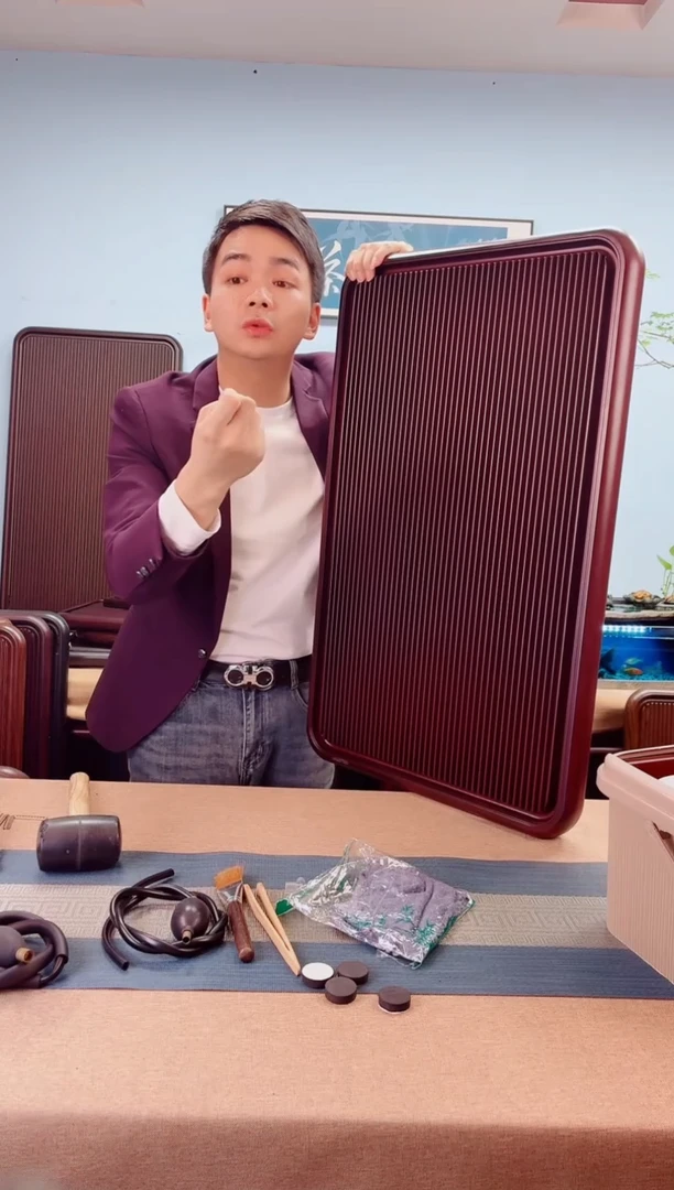 80*50*5千川大板红色款式茶盘
