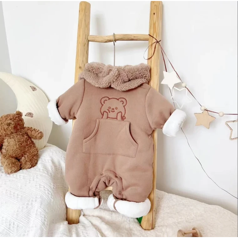 【现货】儿童连体衣卡通小熊爬服宝宝哈衣DP236168