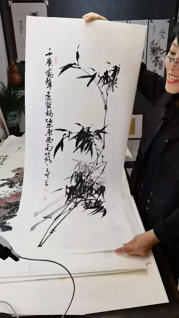 竹报平安110*35cm