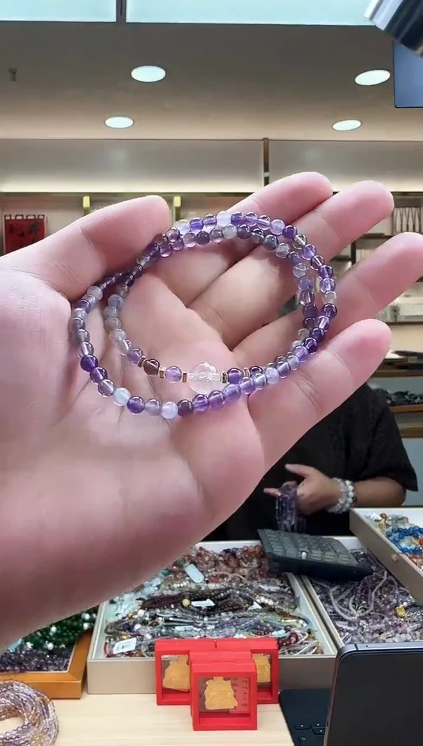 【闪购商品】水晶超七多圈手串库存有限售完即止未镶嵌