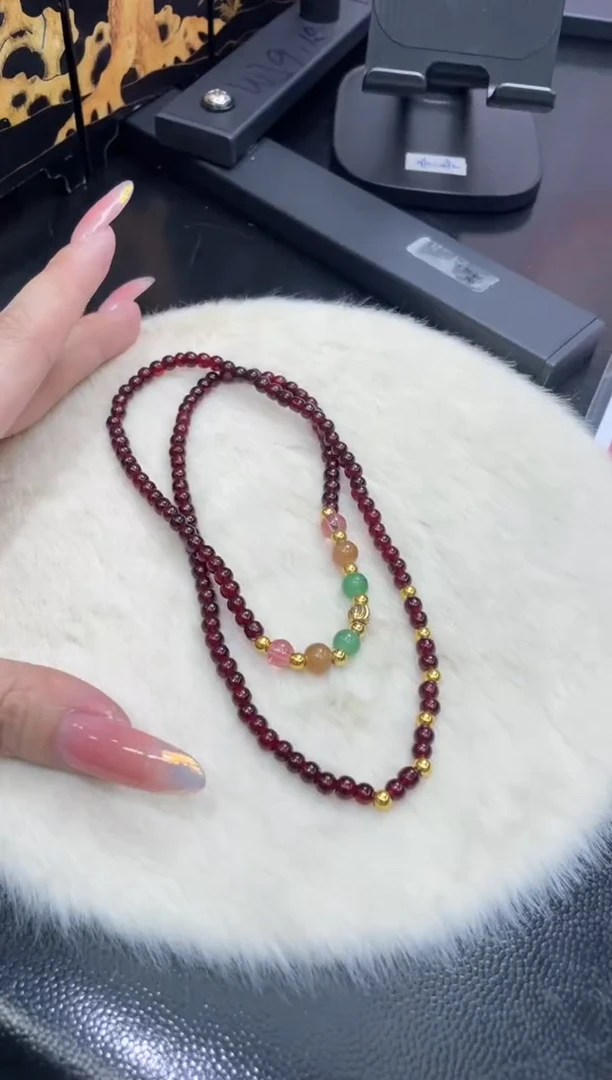 未镶嵌手串石榴石丫*石榴石