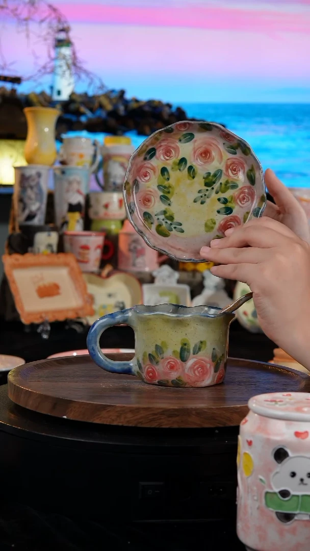 陶瓷便携款景德镇手工手绘陶瓷