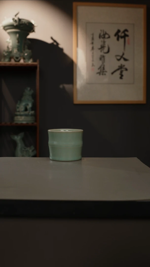 【闪购商品】杯仿古釉原矿  竹节  微瑕