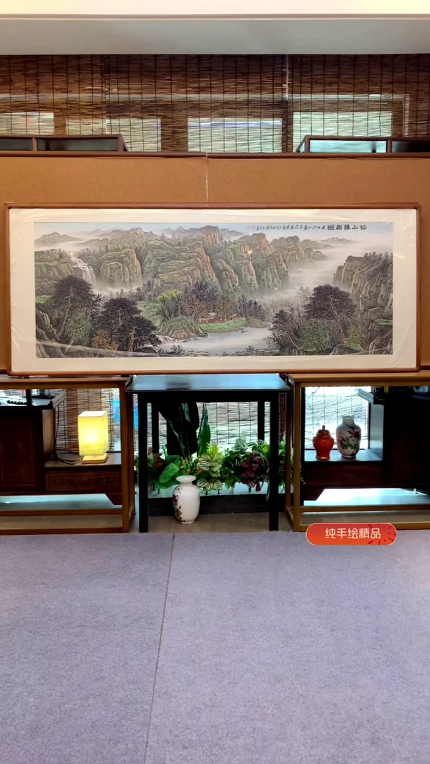 国画国画纯手绘纯实木205*85cm