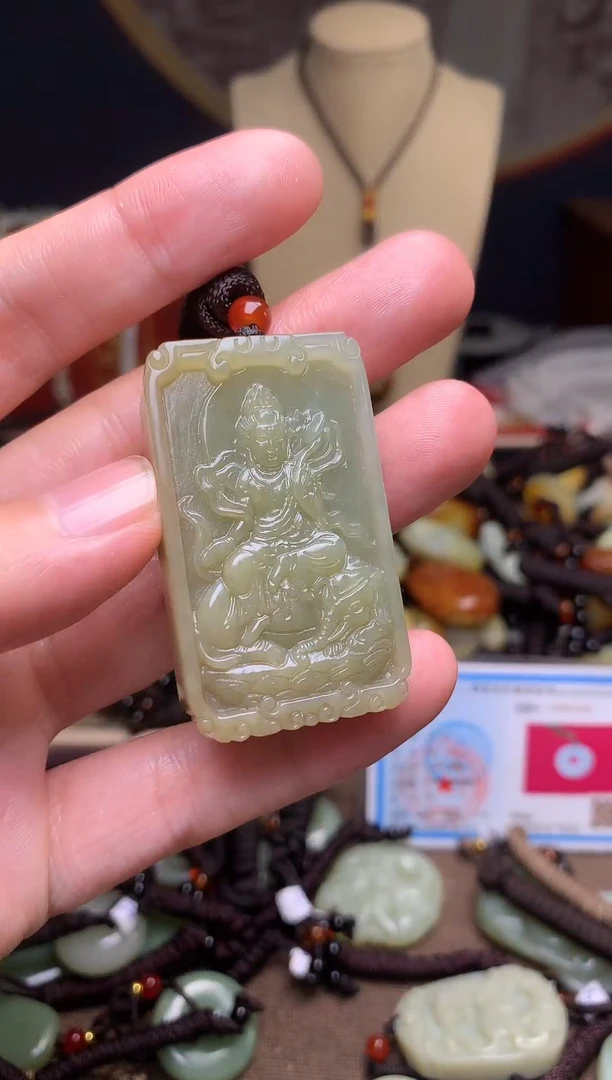 颈饰未镶嵌和田玉新疆料青海料清水和田玉吊坠