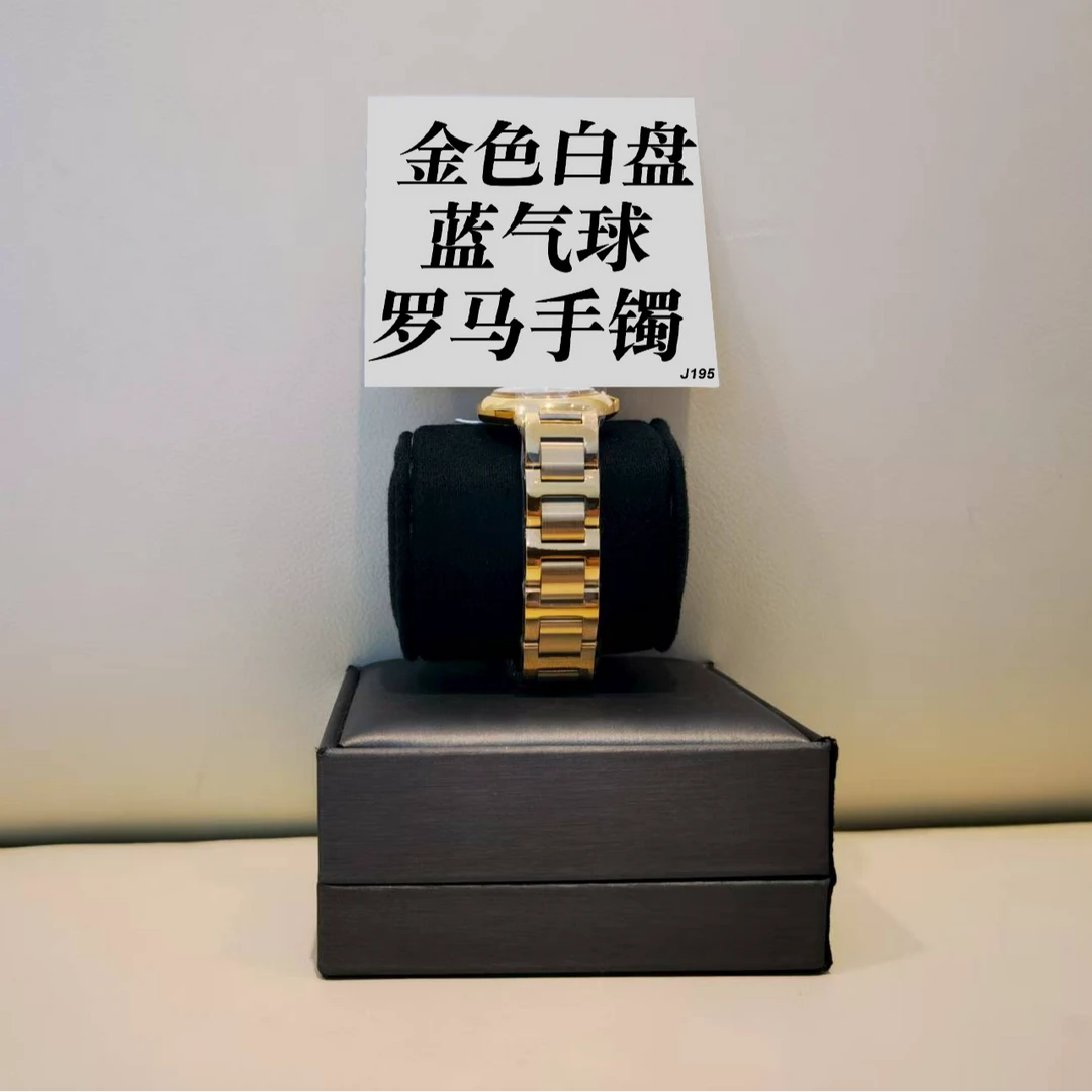 钛钢手镯 金色白盘蓝气球罗马手镯 ZF-J195